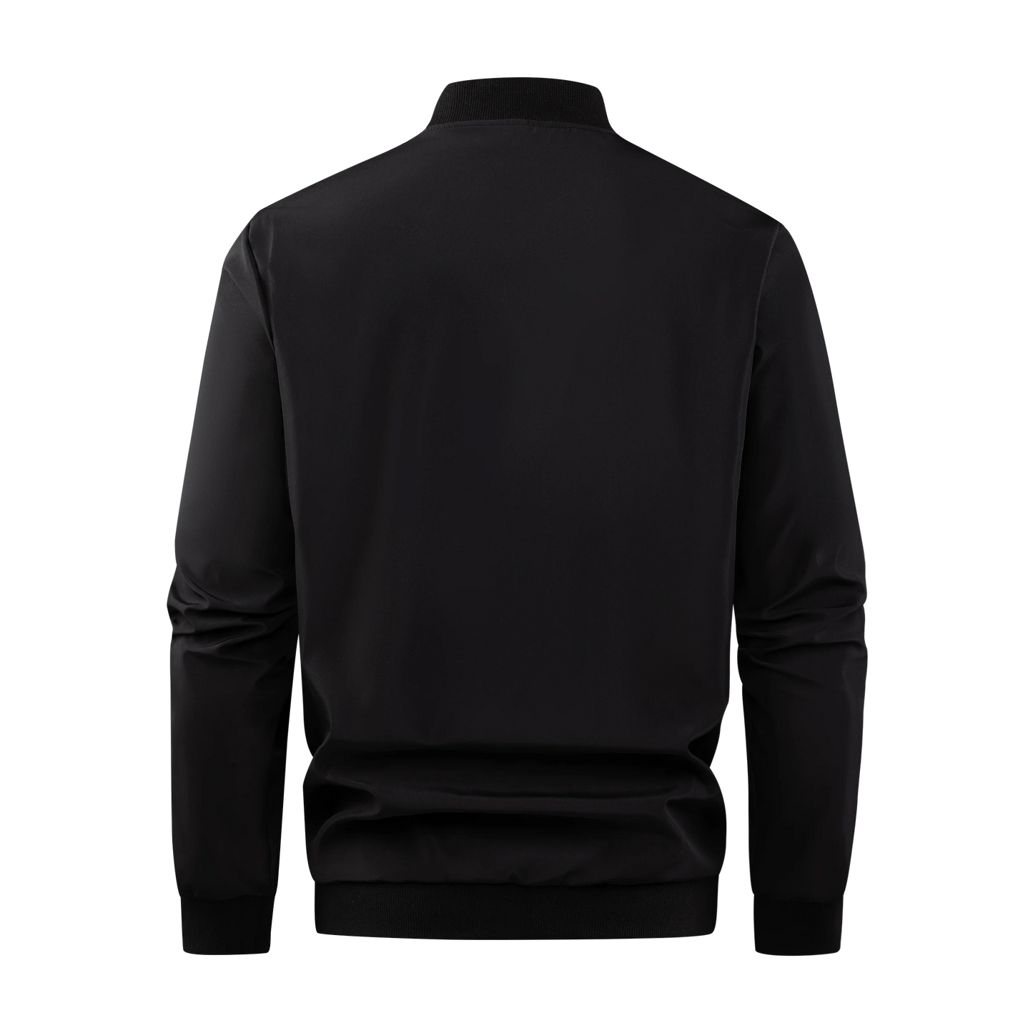 Men's Baseball Collar Zip-Up Jacket – Lightweight Casual Coat, Loose Fit | S–XL