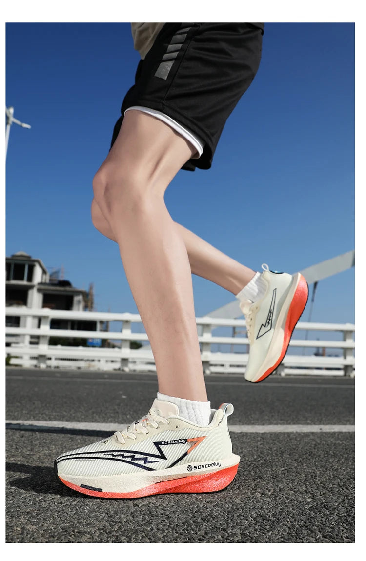 Carbon Board Running Sneakers for Men and Women Lightweight and Breathable