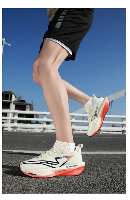 Carbon Board Running Sneakers for Men and Women Lightweight and Breathable