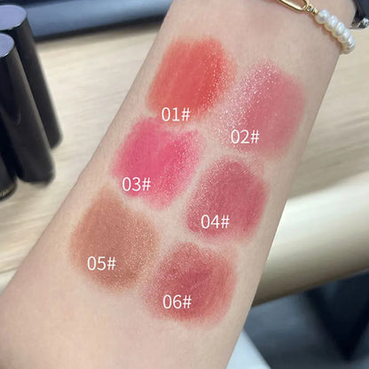 Waterproof Red Brown Lipstick | Moisturizing Mirror Lip Gloss for Long-Lasting Natural Makeup