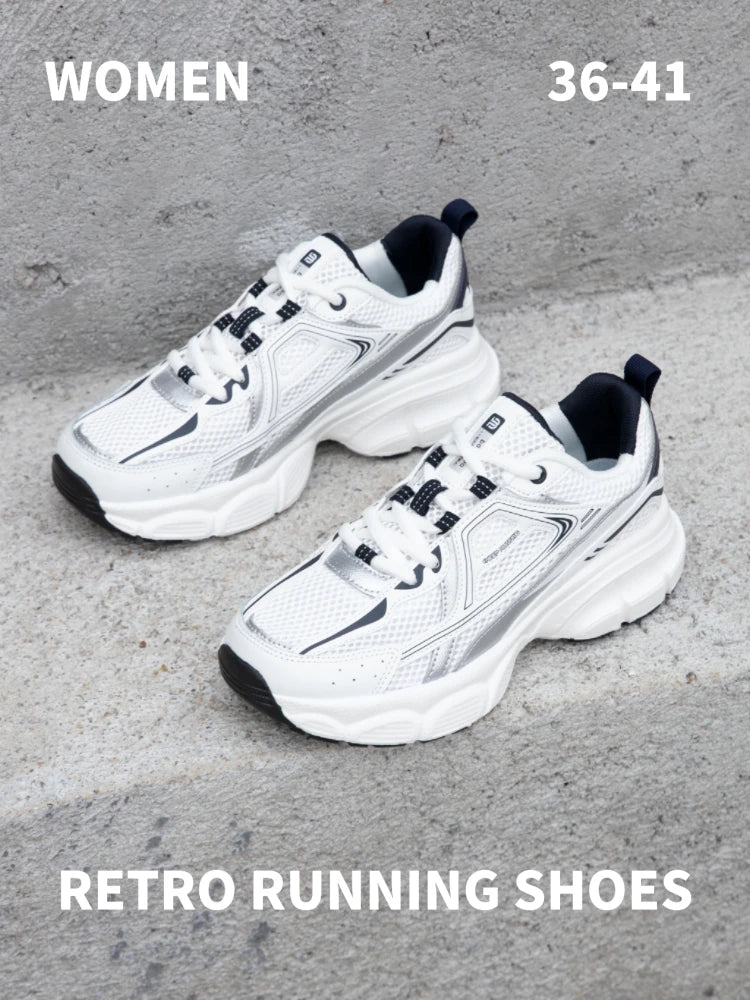Women's Lightweight Mesh Running Sneakers – Breathable Lace-Up Sport Shoes