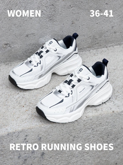 Women's Lightweight Mesh Running Sneakers – Breathable Lace-Up Sport Shoes