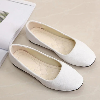 Women's Suede Slip On Flat Loafers