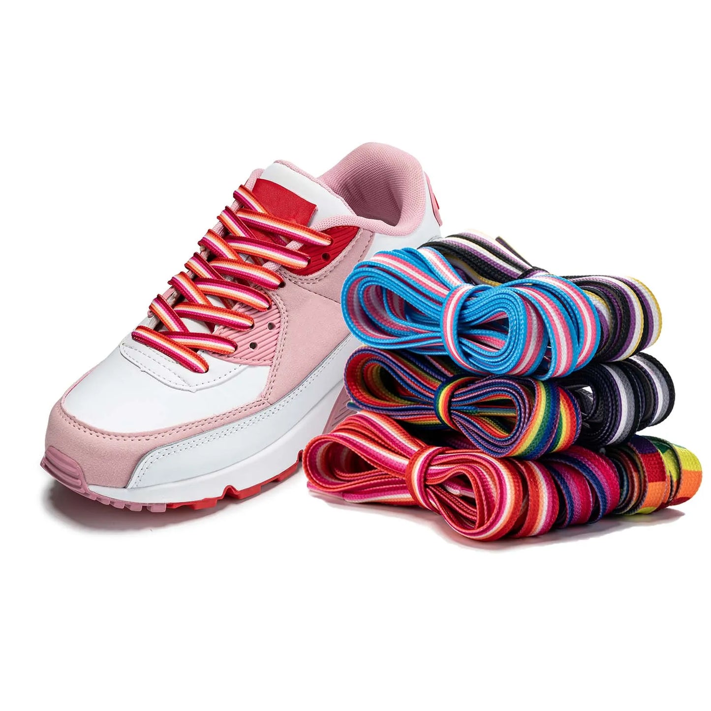 Pride Flag Flat Shoelaces for Sneakers