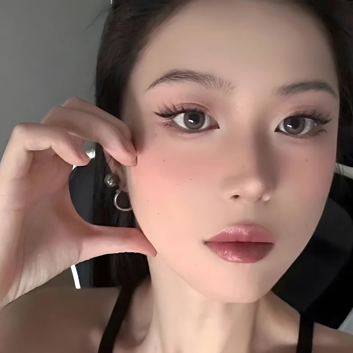 Waterproof Red Brown Lipstick | Moisturizing Mirror Lip Gloss for Long-Lasting Natural Makeup