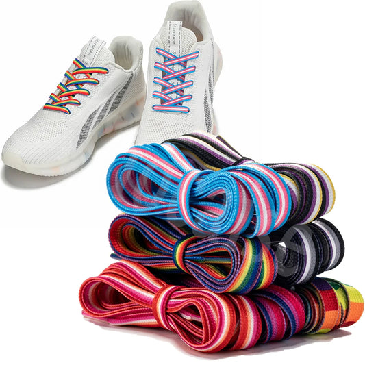 Pride Flag Flat Shoelaces for Sneakers