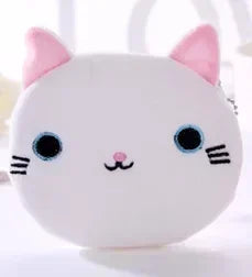 Plush Cartoon Animal Coin Purse with Zipper
