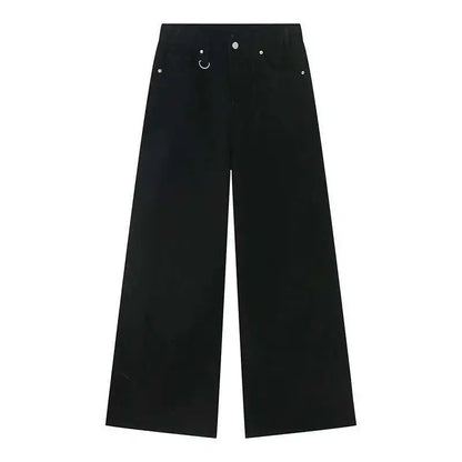 Vintage Wide-Leg Jeans – Men's Camo & Washed Denim