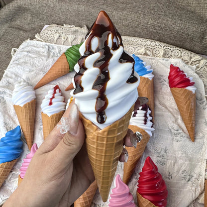Faux Ice Cream Bar Display Prop – 21cm Realistic Simulation Food Model for Decor, Photography & Styling