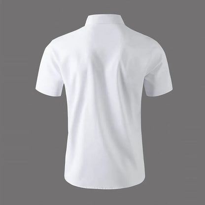 Men's Business Casual Short Sleeve Shirt | Wrinkle-Free Summer Top