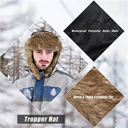 Men's Winter Trapper Bomber Hat – Warm Earflap Ski Cap