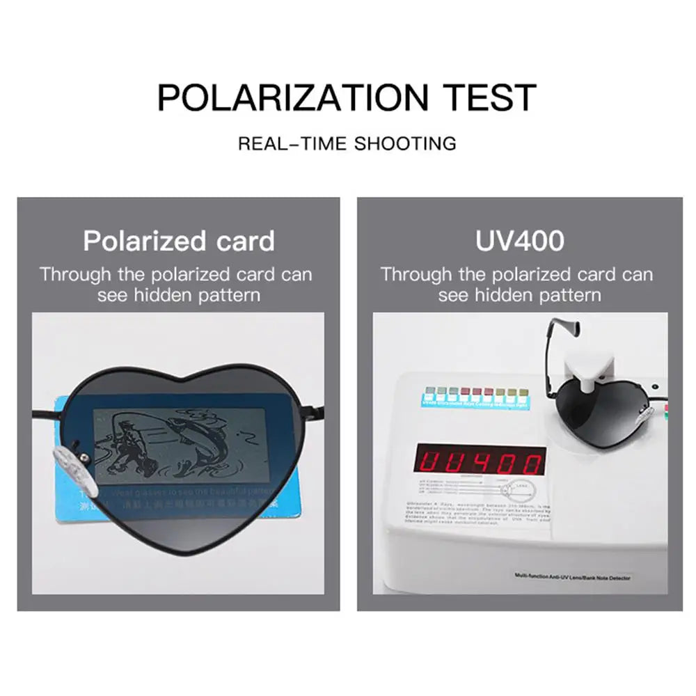 Heart Shaped Sunglasses with UV400 Protection