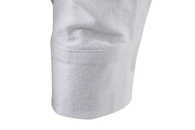 King Billion Men's Cotton Linen Shirt – Casual Long Sleeve V-Neck | S–XXXL