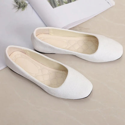 Women's Suede Slip On Flat Loafers