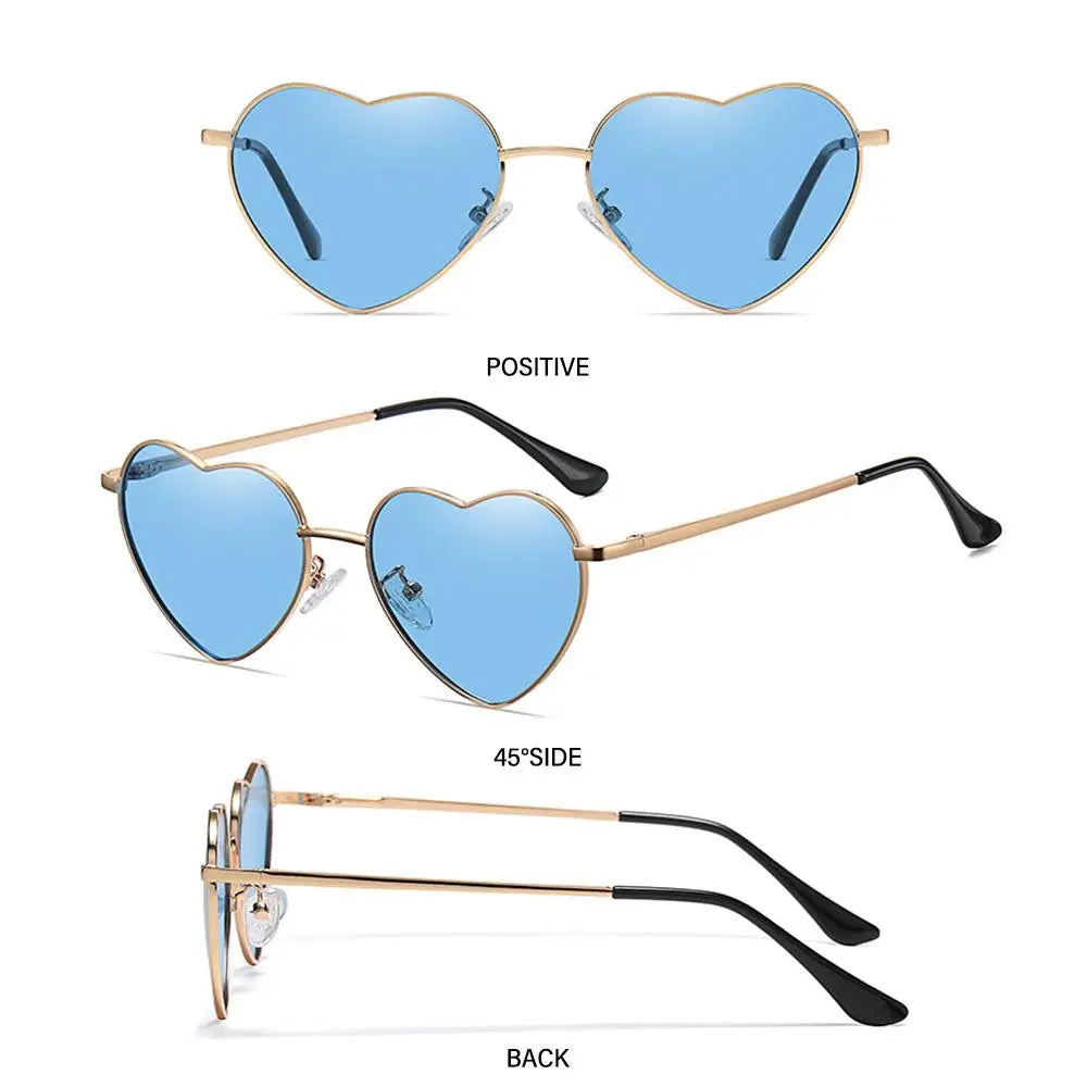 Heart Shaped Sunglasses with UV400 Protection