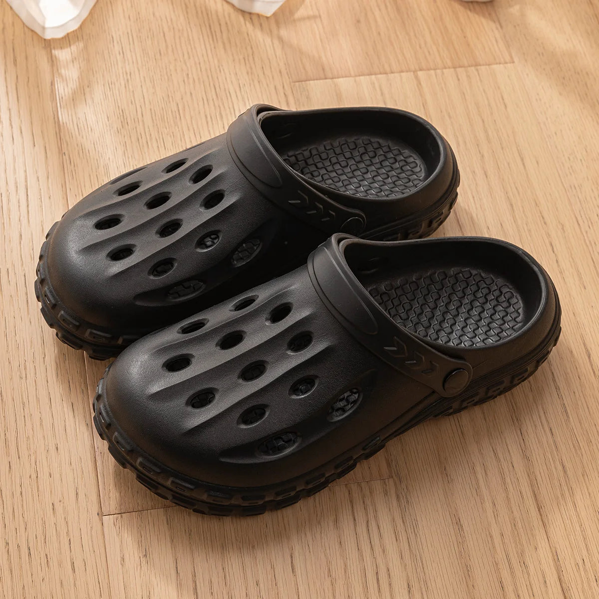 EVA T Strap Closed Toe Slide Sandals for Men and Women