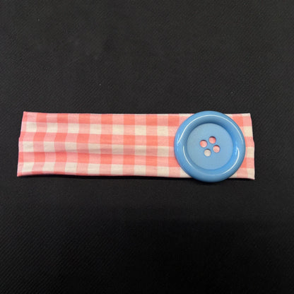 Vintage Polka Dot Button Headband for Women
