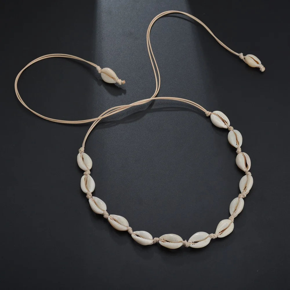 Boho Shell Choker Necklace for Women and Girls
