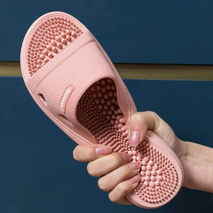Men's Platform Slide Slippers Massage Non Slip for Beach Pool and Bathroom