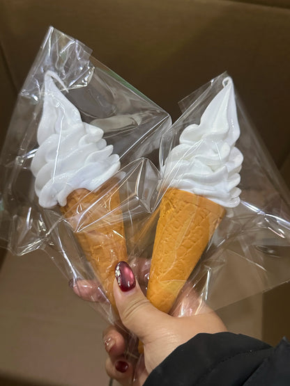 Realistic Faux Ice Cream Cone – Simulation Waffle Cone Prop for Display, Decor & Content Creation