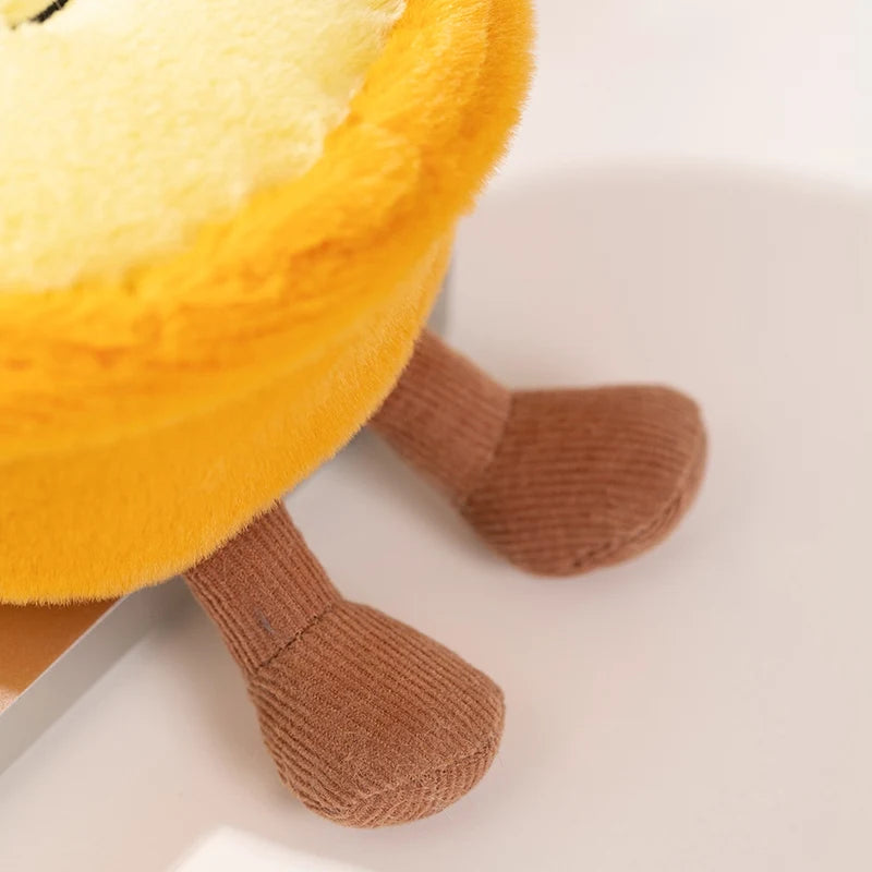 Delicious Dessert Plush Dolls | 10–14cm Smiling Egg Tart, Macaron & Madeleine Food Plushies