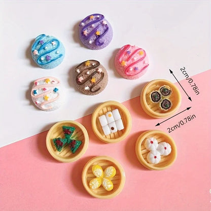 Miniature Food Resin Toys | Mixed Dollhouse Kitchen Pretend Play Set for Creative Kids