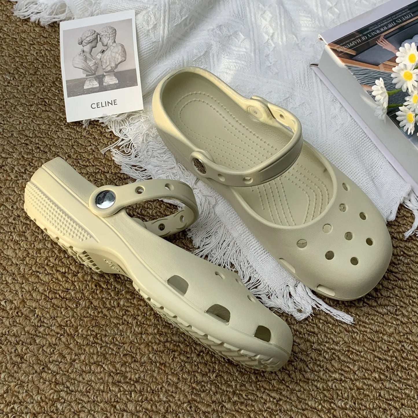 EVA Ballet Platform Clog Sandals for Women