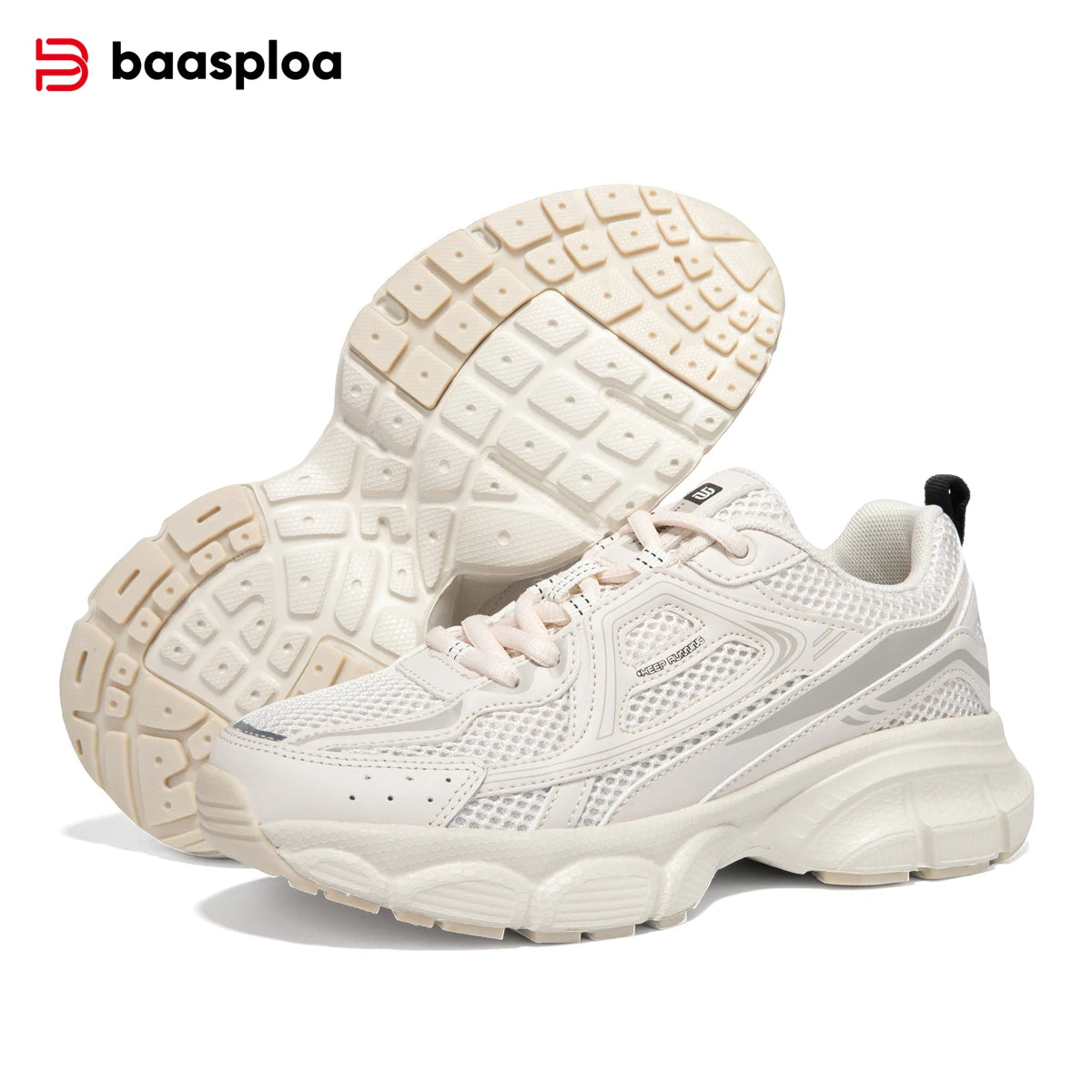 Women's Lightweight Mesh Running Sneakers – Breathable Lace-Up Sport Shoes