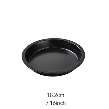 Non-Stick Carbon Steel Pizza Pan | 6–10 inch Black Baking Pan for Oven, Microwave & Chip Tray