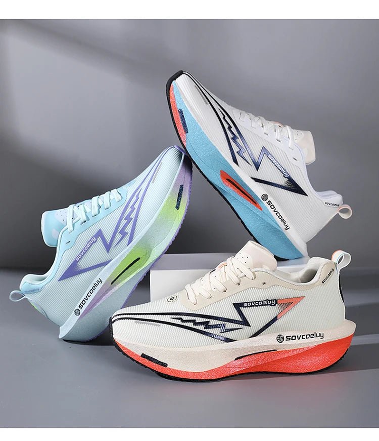 Carbon Board Running Sneakers for Men and Women Lightweight and Breathable