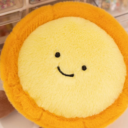 Delicious Dessert Plush Dolls | 10–14cm Smiling Egg Tart, Macaron & Madeleine Food Plushies