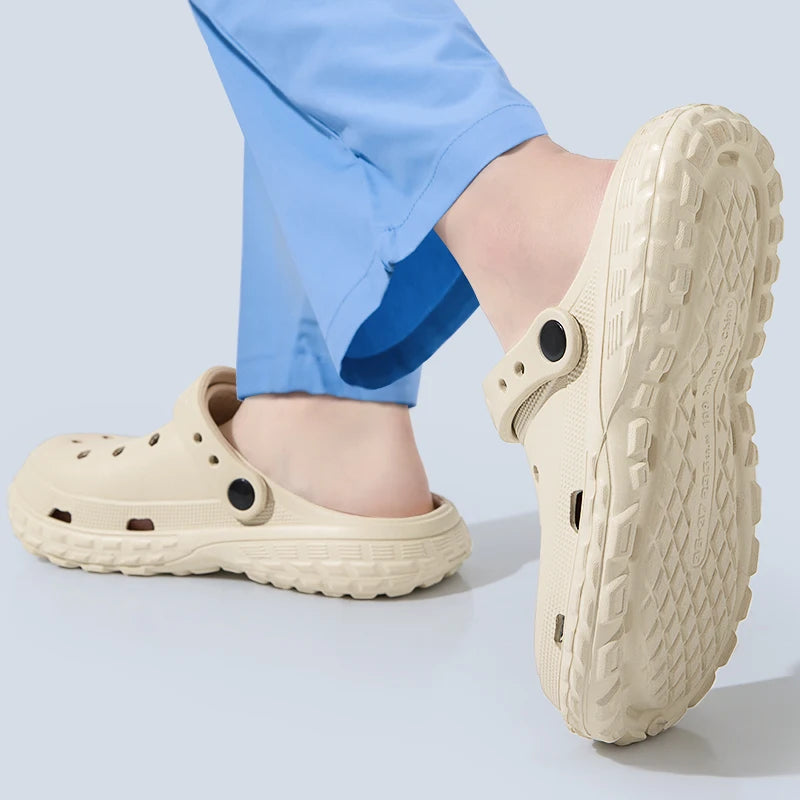 EVA T Strap Closed Toe Slide Sandals for Men and Women