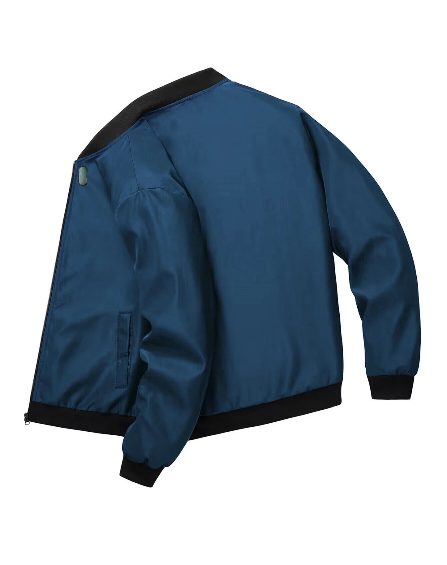 Men's Baseball Collar Zip-Up Jacket – Lightweight Casual Coat, Loose Fit | S–XL