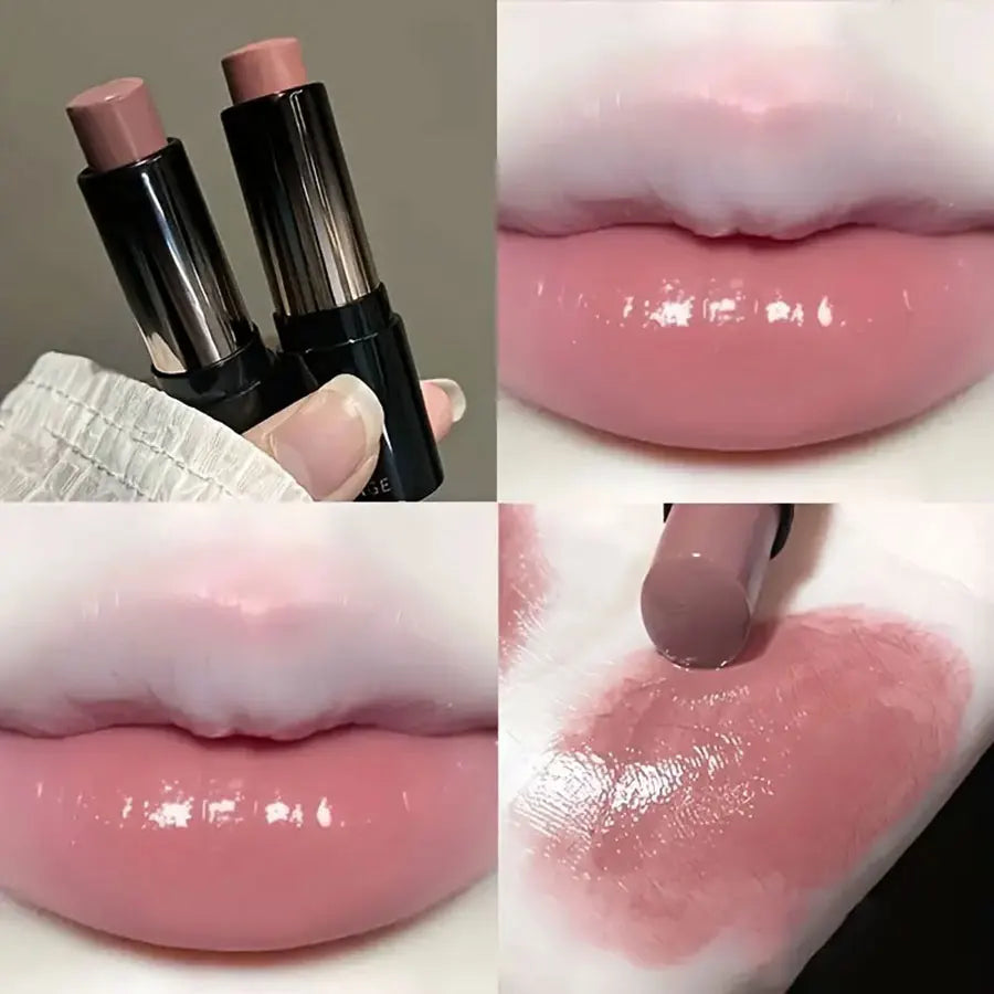 Waterproof Red Brown Lipstick | Moisturizing Mirror Lip Gloss for Long-Lasting Natural Makeup