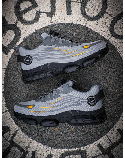 Steel Toe Safety Shoes for Men Lace Free Breathable