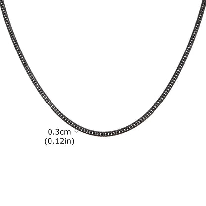 Men's Stainless Steel Cuban Link Chain Necklace Waterproof