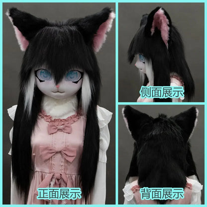 Fursuit Kigurumi Cosplay Costume Head Paws and Tail for Furries and Conventions