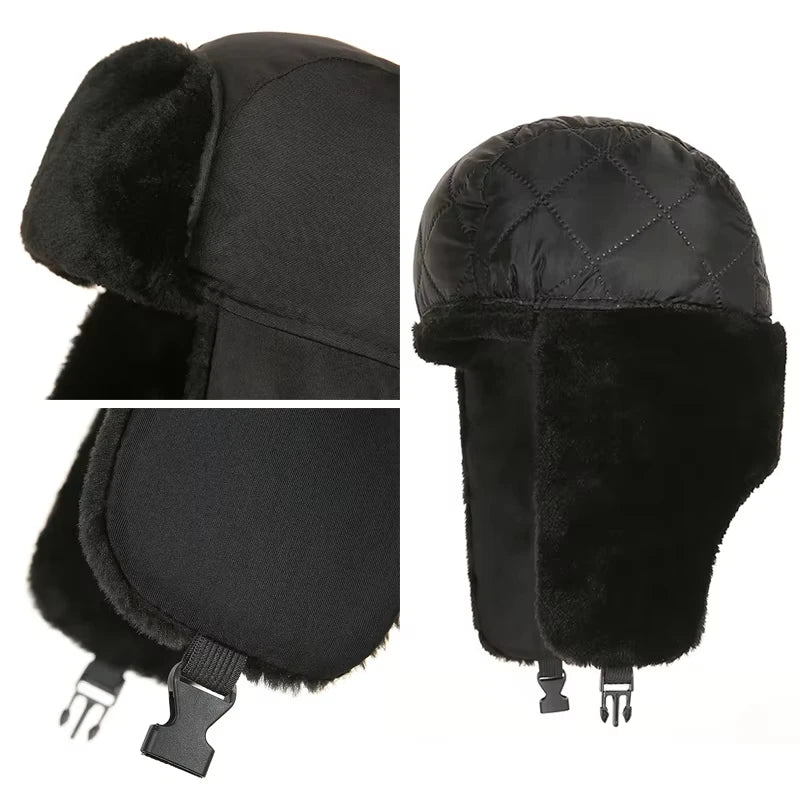 Men's Winter Trapper Bomber Hat – Warm Earflap Ski Cap