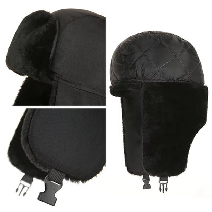 Men's Winter Trapper Bomber Hat – Warm Earflap Ski Cap