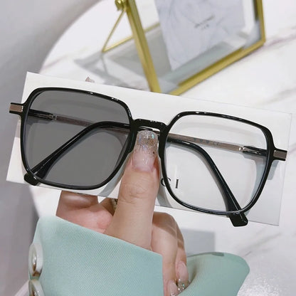 Photochromic Blue Light Blocking Glasses – Square Metal Frame