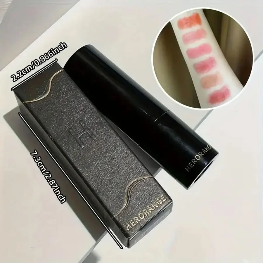 Waterproof Red Brown Lipstick | Moisturizing Mirror Lip Gloss for Long-Lasting Natural Makeup