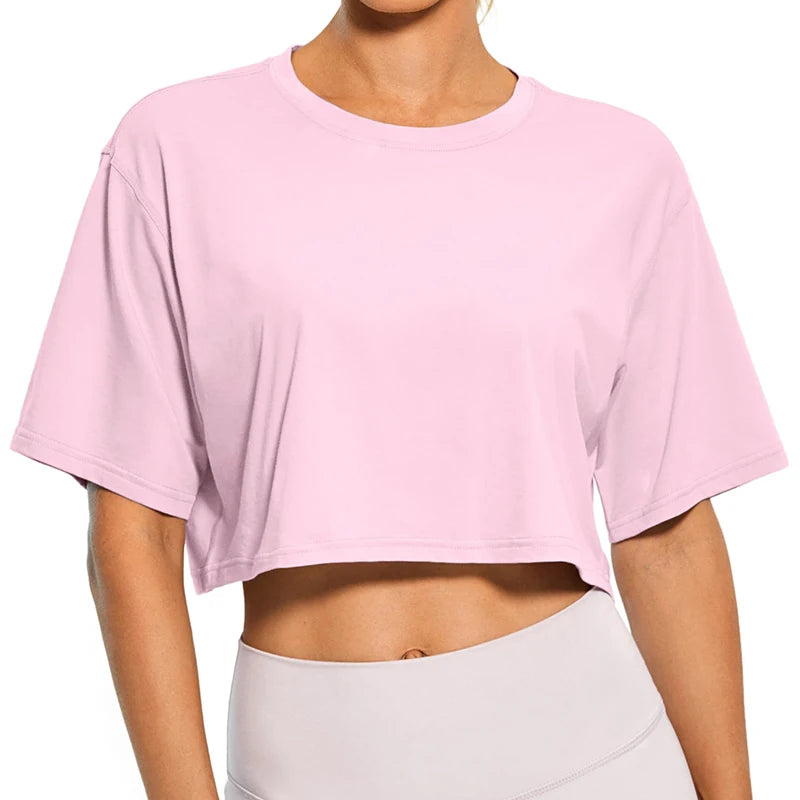 Women's Harajuku Y2K Funny Crop Top | Casual White Short Sleeve Round Neck Summer Streetwear Tee