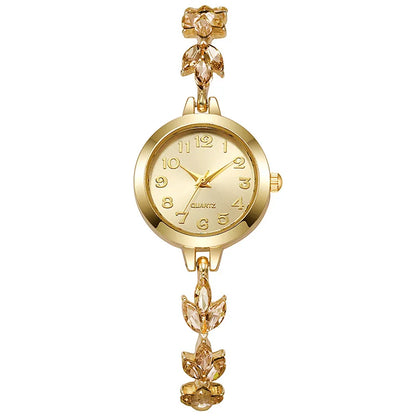 Women's Elegant Rhinestone Bracelet Watch | Luxury Quartz Wristwatch Gift for Girls