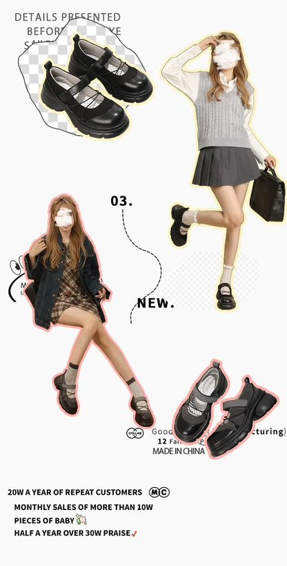 Butterfly Knot Platform Mary Jane Sneakers for Women