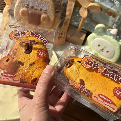 Capybara Bakery Squishy Toy | Slow Rising Stress Relief Squeeze Gift