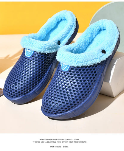 Winter Warm Mule Slippers for Men and Women