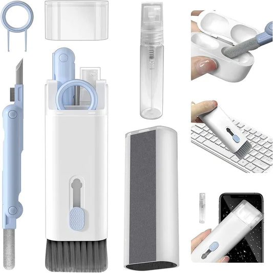 7-in-1 Computer & Keyboard Cleaner Kit | Cleaning Pen, Brush & Keycap Puller for Headsets & Electronics