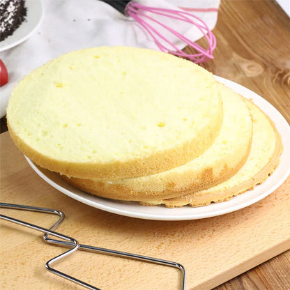 Adjustable Stainless Steel Cake Slicer – Height-Adjustable Layer Cutting Tool for Baking & Decorating
