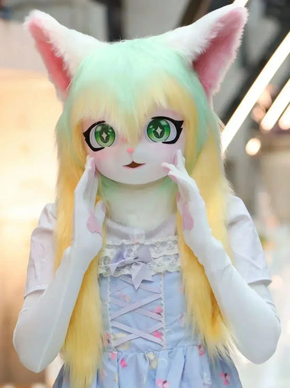 Fursuit Kigurumi Cosplay Costume Head Paws and Tail for Furries and Conventions