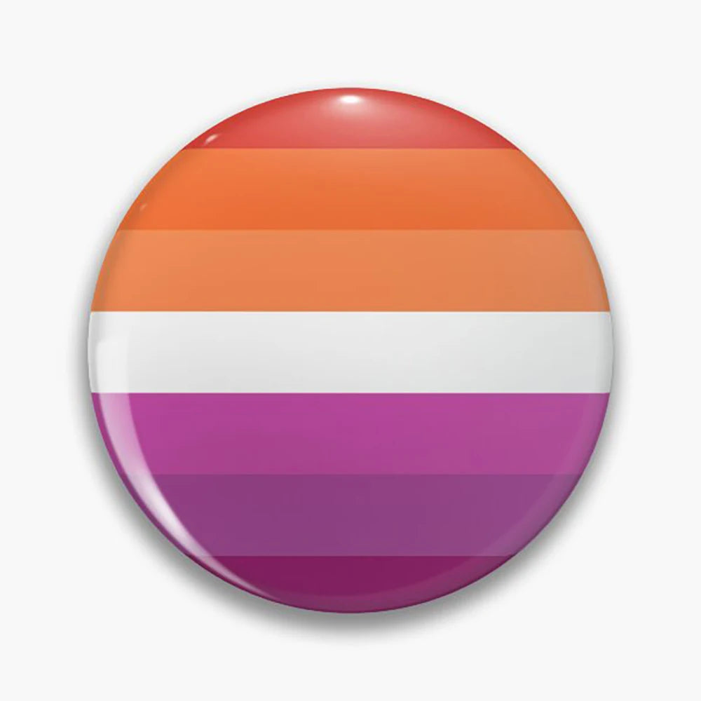 Pride Button Pin – Rainbow & LGBTQ+ Flag Lapel Badge (44mm)